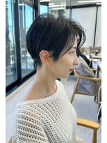 ビューナゴヤ 名駅(VIEW NAGOYA)&nbsp;魅力倍増カールシアーカラーショートヘアダークアッシュ