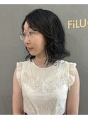 クセを活かすパーマスタイル