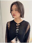 【YOKE】アッシュベージュミルクティーベージュ外ハネボブ