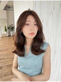《Agu hair》カジュアル外巻セミ×numberA.ベースケアミルク