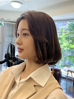 アントワープトーキョー(antwerp TOKYO)&nbsp;40代50代タッセルボブ髪質改善白髪染めハイライト酸性ストレート