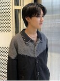 センターパート カルマパーマ フェザーパーマ