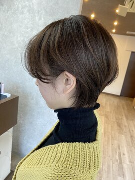 ミニム ヘアー(minim hair) 【minim×日比】ナチュラルブランジュ/ショートボブ