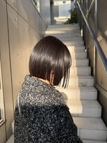 切りっぱなし/ミニボブ/切りっぱなしボブ/酸性ストレート