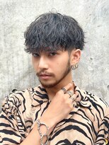 波巻きスパイラルパーマサーフカールルーズパーマメンズマッシュ