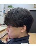 シースルーフェザーショート