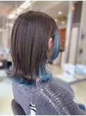 【大人可愛い20代30代40代】インナー水色