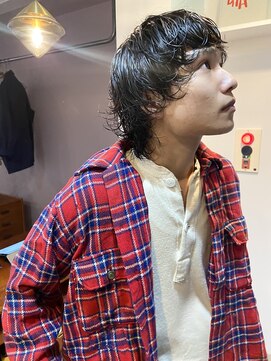 パープル(PURPLE) メンズカット/メンズパーマ/メンズウルフ