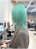 ペールトーンハイトーンペールグリーンダブルカラーケアブリーチ