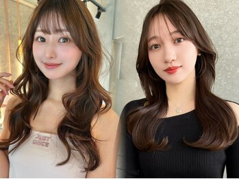 アンフィニー 仙台(ANFINI)の写真/前髪カット/顔周りレイヤーで柔らかく華やかな韓国ヘアに。高い再現性と小顔魅せ[韓国/髪質改善/仙台]