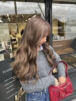 エラ(ere) ハイトーンロング ミルクティーカラー 透明感カラー