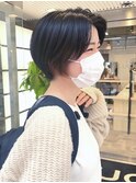 大人かわいい丸みショート