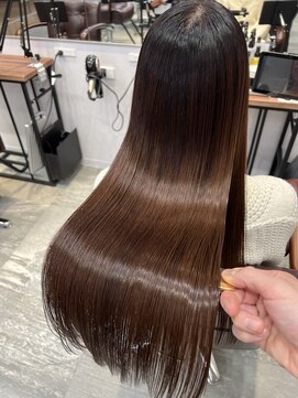 アディクト イースト 東陽町東口(addict EAST) サラ艶になる縮毛矯正＿ライトブラウン＿ロング［東陽町駅］