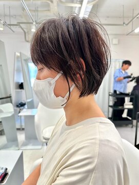 ジュベ 別府店(juve.) 別府ショートボブ顔まわりレイヤーカット髪質改善カラー30代