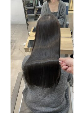 透け感シアーグレージュ×髪質改善