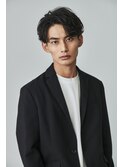 men's/メンズ/ダウンパーマ/黒染め/韓国/ブルーブラック/池袋