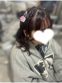 ツインお団子ヘア