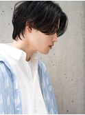 ナチュラルセンターパート韓国風センターパートモテ髪スタイル◎