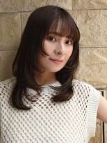 アース 焼津店(HAIR&MAKE EARTH)&nbsp;レイヤーカット×ダークブラウン