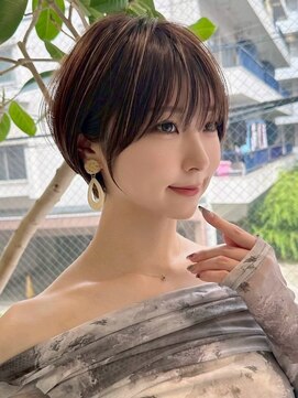 ゴカン バイ ジル ブラン 名古屋(Gokan by JIL BLAN) ハイライトバレイヤージュダブルカラーショートカット30代40代
