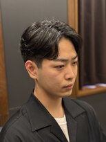銀座 シノ 本店(shino)&nbsp;【理容室】センターパート　刈り上げ　ビジネス
