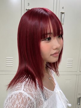 フェイス 石川町 (FACE) 暖色カラー人気急上昇♪レッドカラーの魅力とは？
