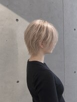 エイム ヘア リアム 調布店(eim hair liam)&nbsp;ハイトーンショート/クリーミーベージュ/バニラベージュ/透明感