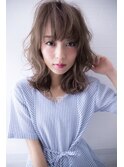 【Brand new】ラインカラー＋ シアーグレージュ＋フェザーボブ