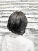 20代30代/ローライト/ミニボブ/マッシュウルフ/オリーブ/小顔