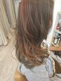 ヘアー ラウンジ コルコ(Hair Lounge Korko) レッド系とアッシュ系のミックスメッシュ
