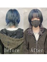 あるじゃんすー さいたま店&nbsp;アッシュウルフ#シールエクステ#ベース#流れるレイヤー#大宮