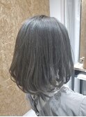 くすみ系ヘアカラー。フォレストマット
