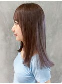 グレージュロング_くびれヘアビタミンカラー_ba337392