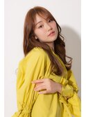 大人可愛いふんわりうすめバング＊ベージュカラー