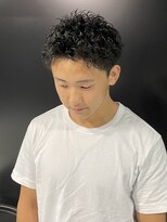アウル 心斎橋(owl) 【ワンカールスパイキーショート】バーバー/メンズカット/men's