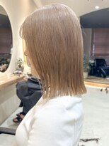 ヒビヲ(HIBIO)&nbsp;ショートボブダブルカラーハイトーンハイライトケアブリーチ韓国