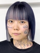 ウィコ 新宿(WICO)&nbsp;blue black×inner silver [新宿駅/イメチェン/ハッシュカット]