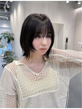 フィルムス 表参道(FILMS) ミニウルフレイヤーカット顔周り前髪韓国ショートボブ/表参道