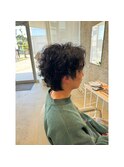 癖毛風パーマ