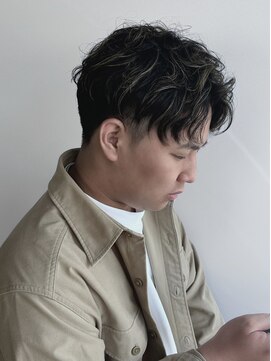 ヘアーメイク ラグズ(Hair Make Luxtz) メンズハイライト/メンズショート/ダークトーン/ニュアンス