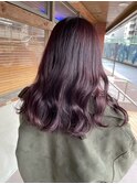 ブリーチなし透明感☆イルミナダブルカラー パープル