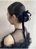 結婚式お呼ばれセット　シニヨン