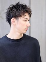 リップス レイ ギンザ(LIPPS Ray GINZA)&nbsp;横顔キマるツーブロックショート　かき上げ