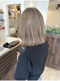 外国人風カラー透明感ホワイトアッシュ