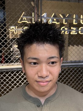 フジヤマ バーバー ショップ(FUJIYAMA BARBER SHOP) ピンパーマ／刈り上げショート