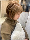 シークレットハイライトショートボブ