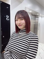 ラピス 渋谷本店(Lapis) ワインレッドボブ