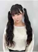 アイドル風ツインテール