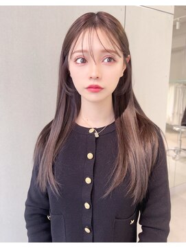 ジーナ 名駅(XENA.) 《xena/中島》ピンクグレージュ×レイヤーカット