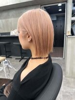 ナンバーウルス 名駅店(N° ulus)&nbsp;【number ulus】ピンクミルクティー×切りっぱなしボブ